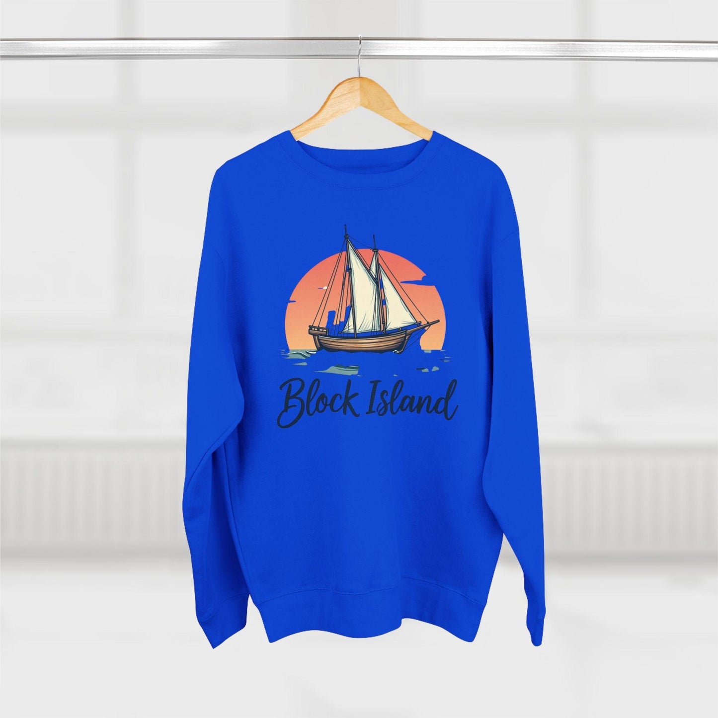 Block Island Pirate Ship Unisex Sweatshirt for Nautical Style - Even Keel LLC