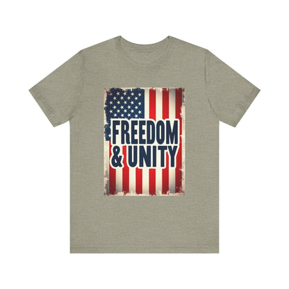 Freedom and Unity Unisex Tee for Everyday Casual Wear - Even Keel LLC