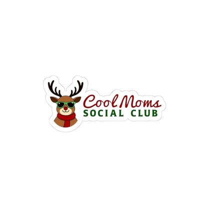 Cool Moms Reindeer Version Sticker for Holiday Decor - Even Keel LLC