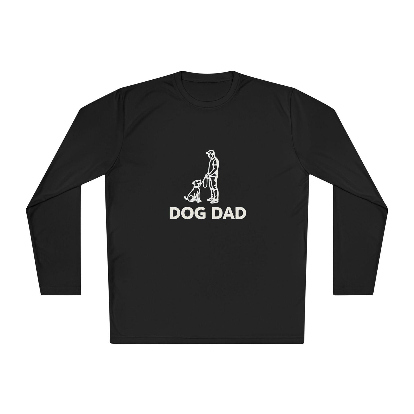 Dog Dad Performance Long Sleeve Tee for Active Dog Owners - Even Keel LLC