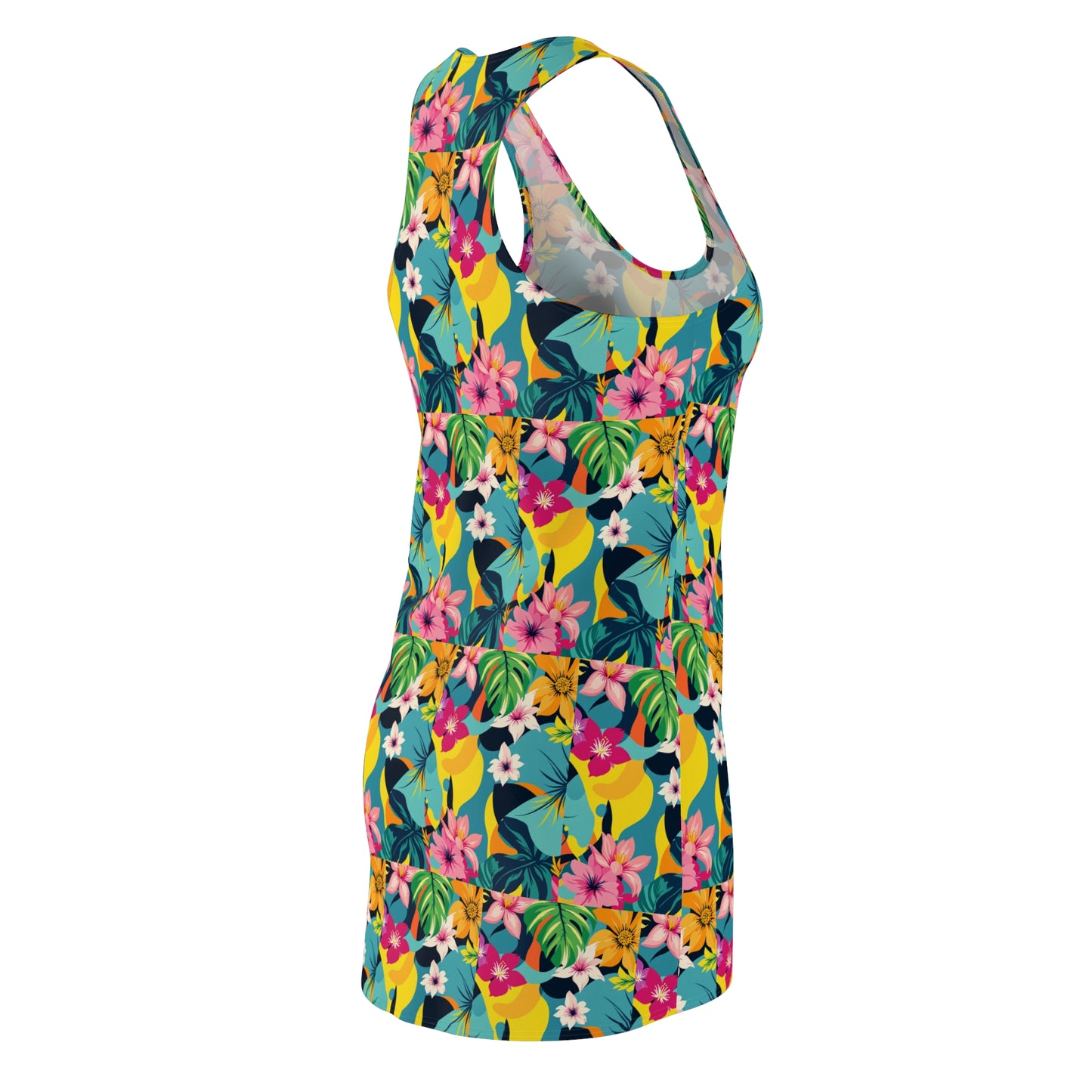 Tropical Floral Racerback Dress for Summer Adventures