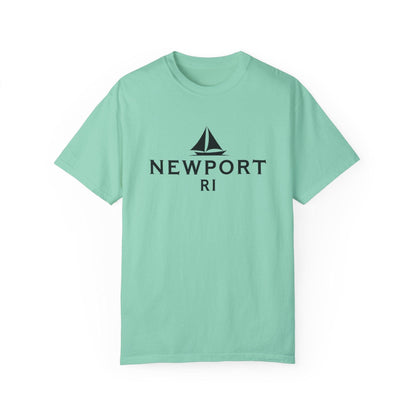 Sailboat T-shirt - Simple Newport, RI Design for Beach Lovers - Even Keel LLC