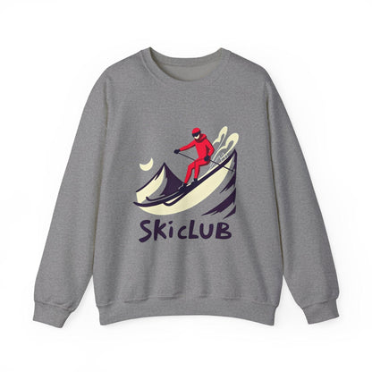 Heavy Blend Ski Club Sweatshirt for Winter Warmth Style - Even Keel LLC