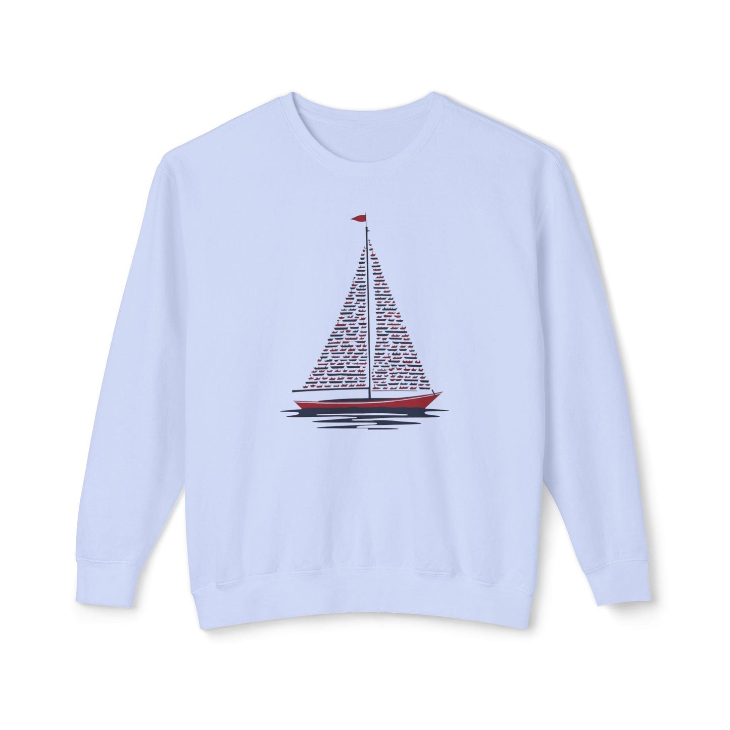 Patriotic Sailboat Sweatshirt for Nautical Lovers - Even Keel LLC