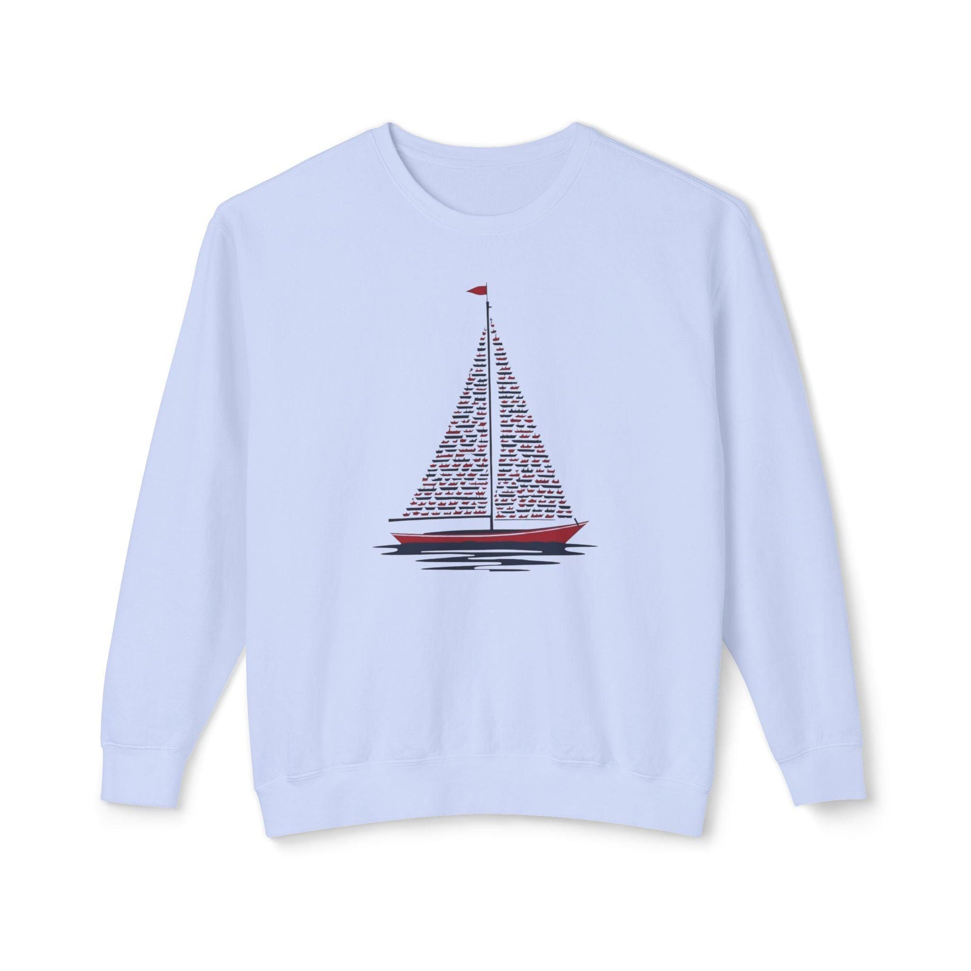 Patriotic Sailboat Sweatshirt for Nautical Lovers - Even Keel LLC