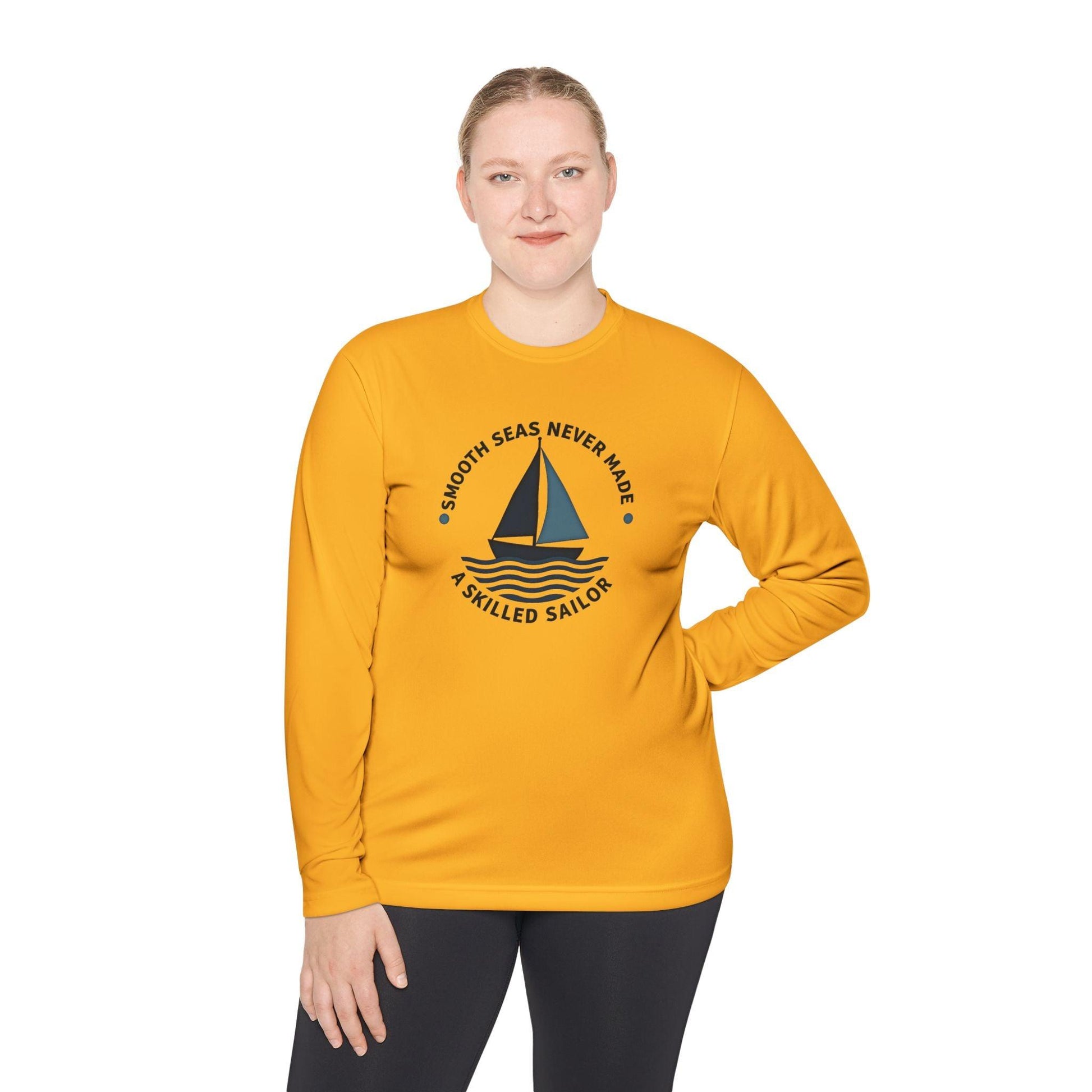 Smooth Seas Lightweight Performance Long Sleeve Tee for Activewear - Even Keel LLC