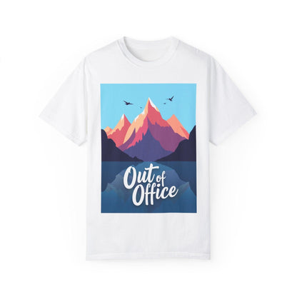 Hiking Or Skiing Mountains Out Of Office Unisex T-shirt - Even Keel LLC