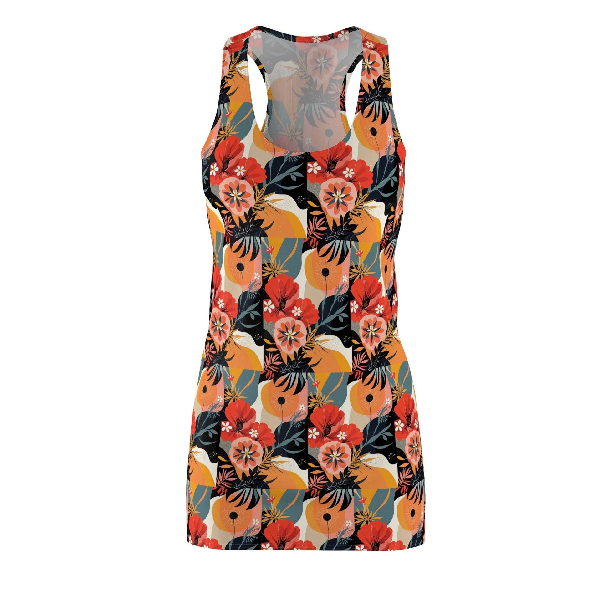 Floral Print Racerback Dress for Summer Parties Style - Even Keel LLC