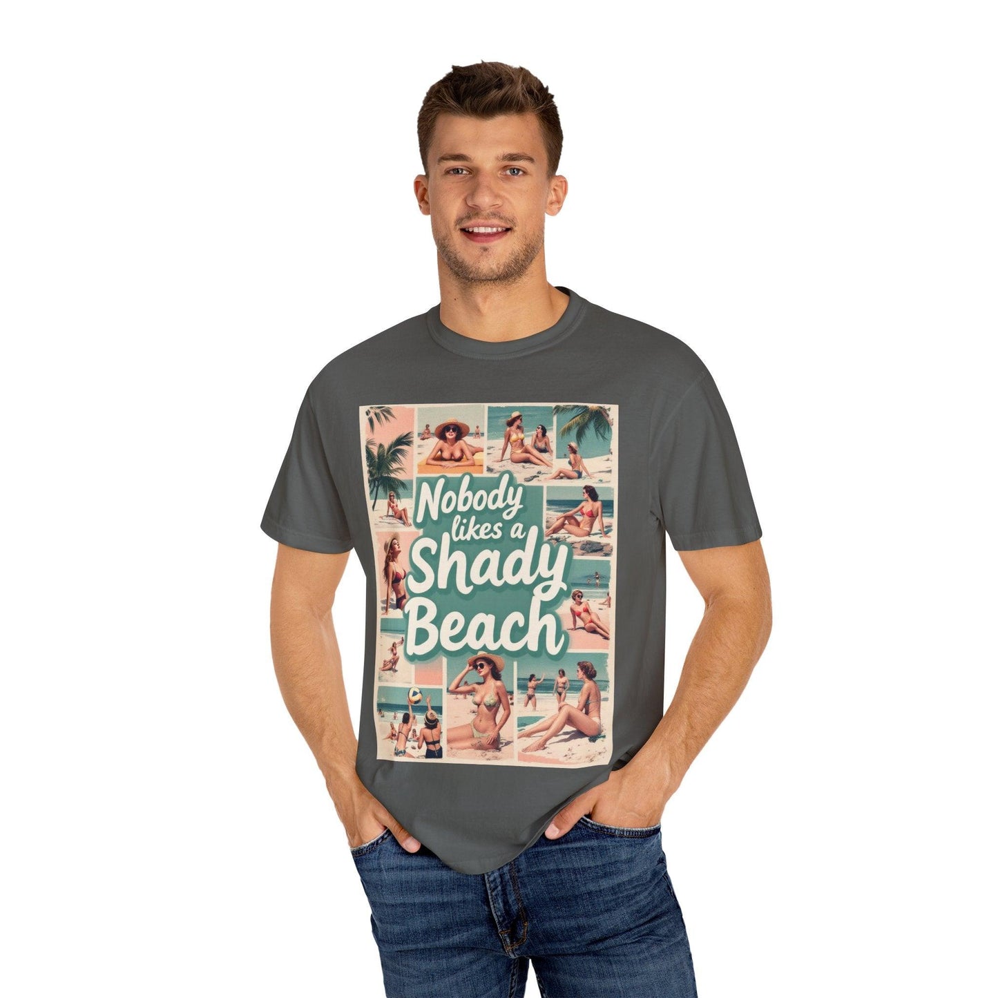 Retro Beach T-Shirt - Nobody Likes a Shady Beach Tee - Even Keel LLC