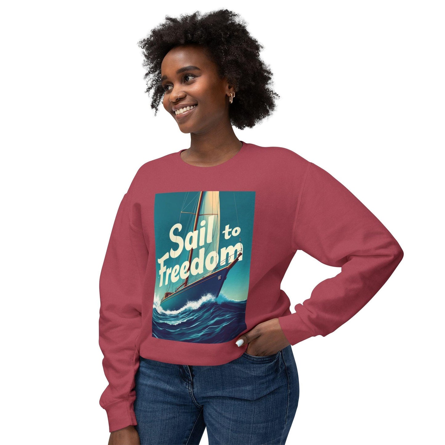 Sail to Freedom Sweatshirt for Nautical Adventure Lovers - Even Keel LLC