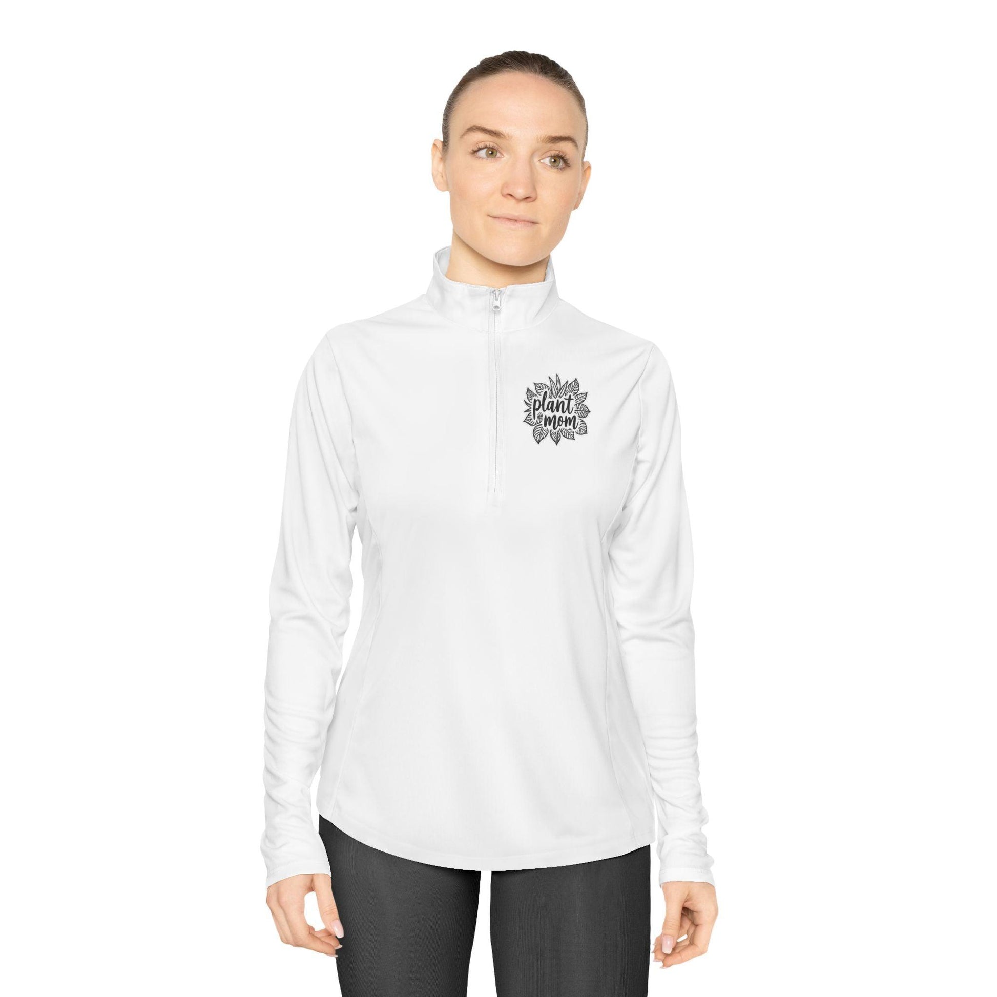 Plant Mom Quarter-Zip Pullover for Stylish Plant Lovers - Even Keel LLC