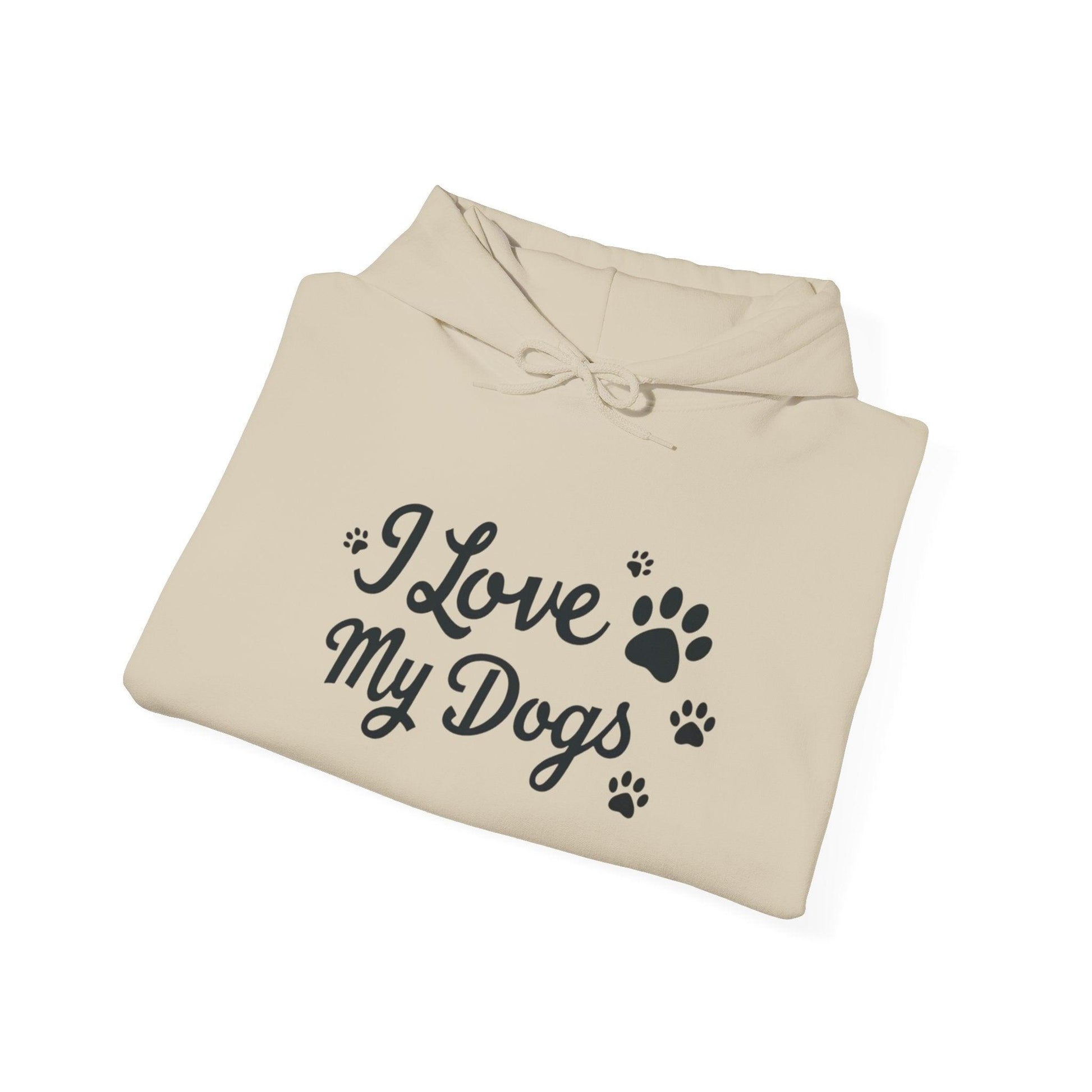 Dog Lover Hoodie - I Love My Dogs Design for Pet Lovers - Even Keel LLC