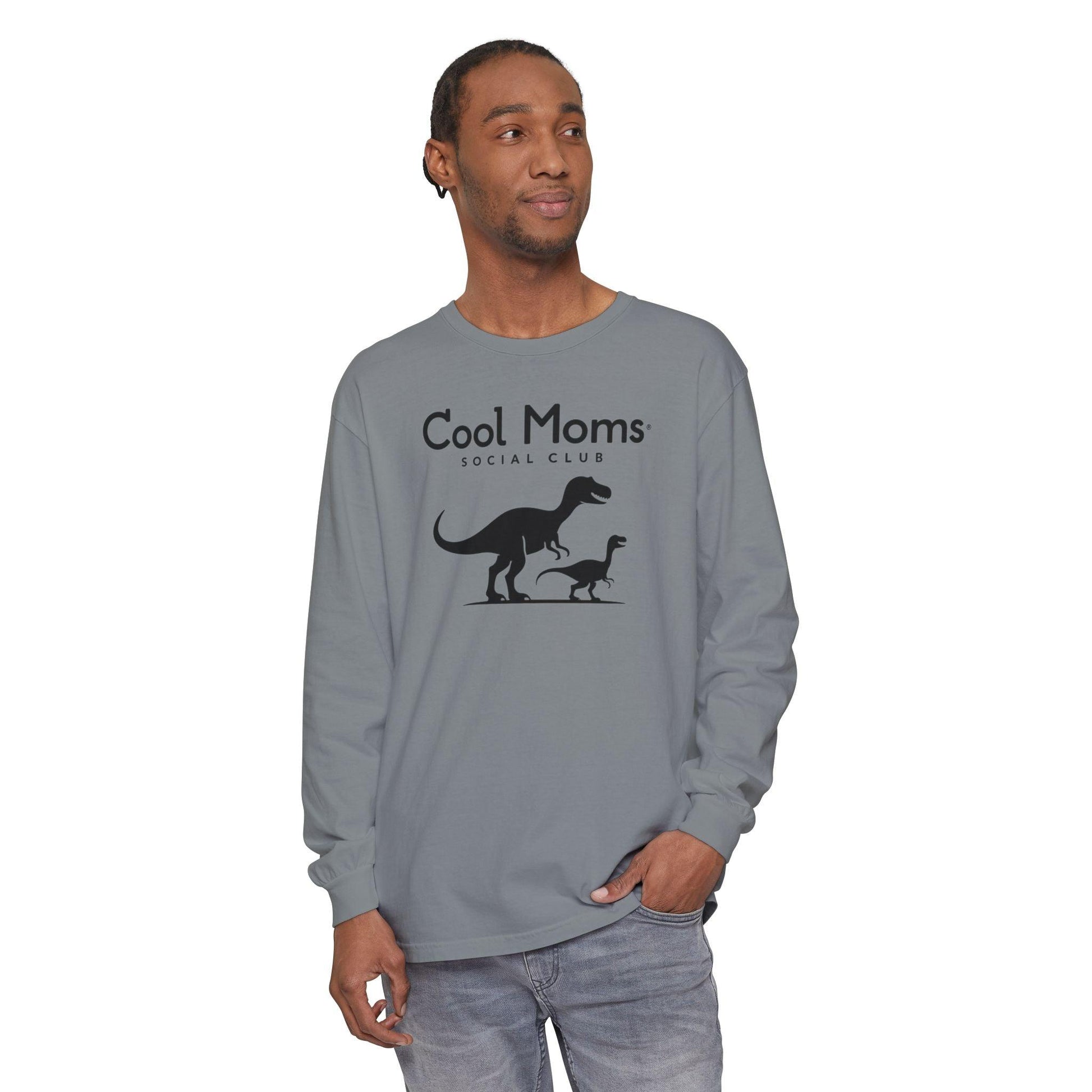 Dinosaur Long Sleeve T-Shirt for Cool Moms Social Club - Even Keel LLC