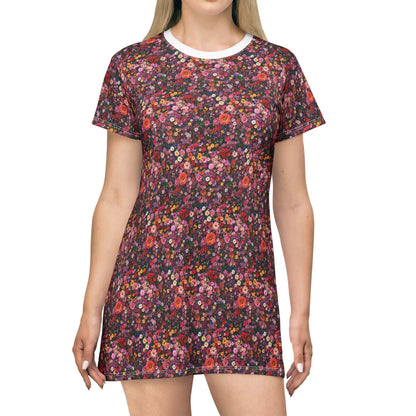 Floral Print T-Shirt Dress Casual Summer Style for Women - Even Keel LLC