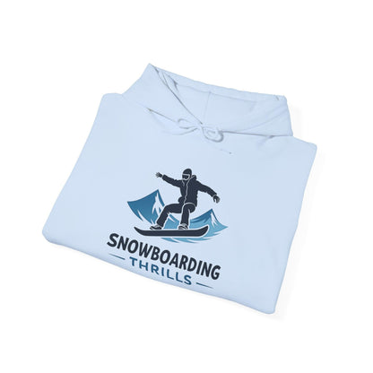 Snowboarding Thrills Hoodie for Winter Sports Lovers - Even Keel LLC