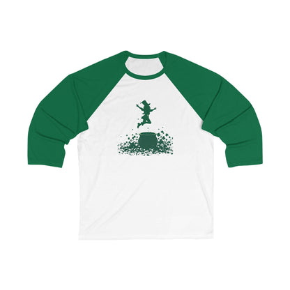 St. Patrick's Day Unisex Baseball Tee - Leprechaun Design - Even Keel LLC