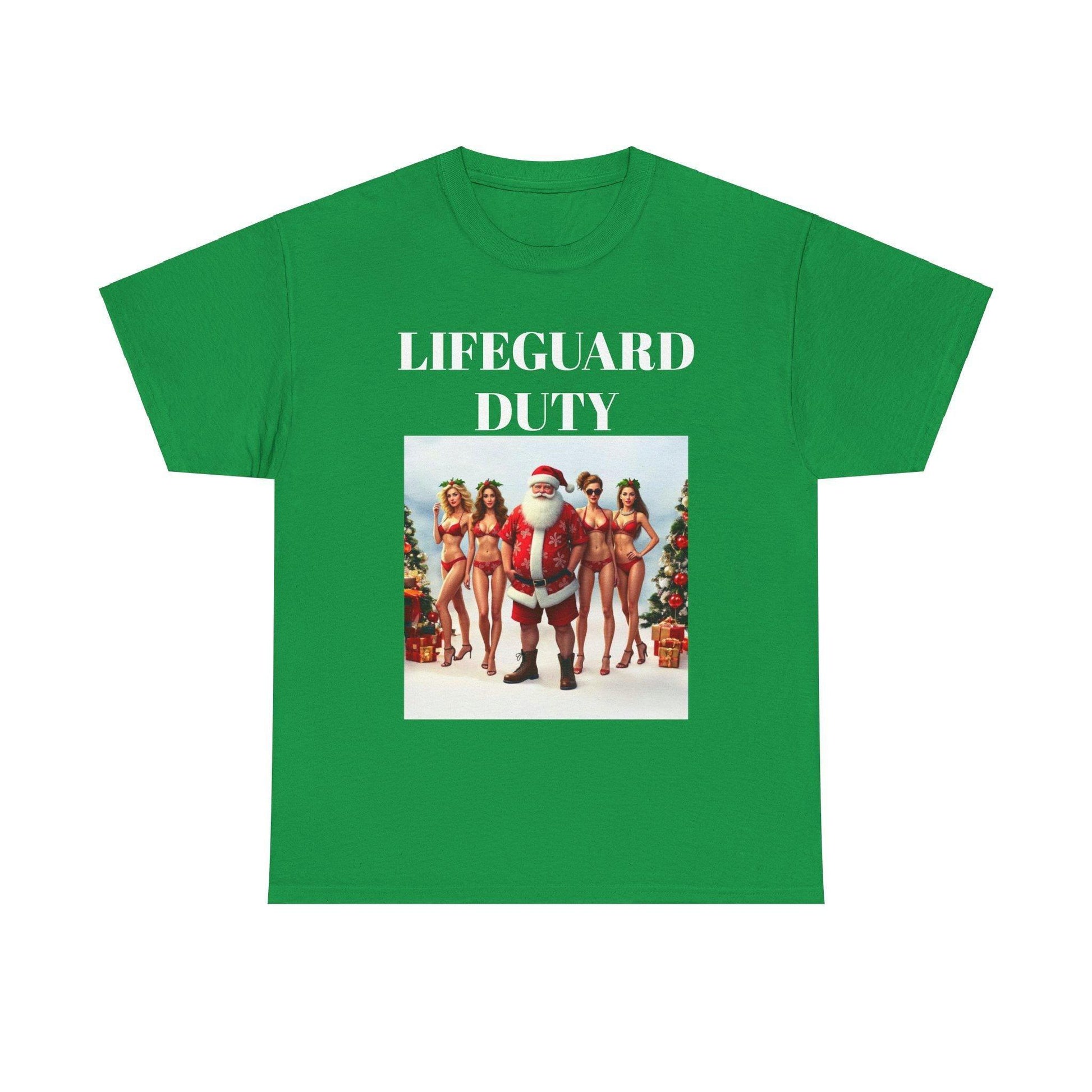 Lifeguard Santa Unisex Tee for Festive Holiday Fun - Even Keel LLC