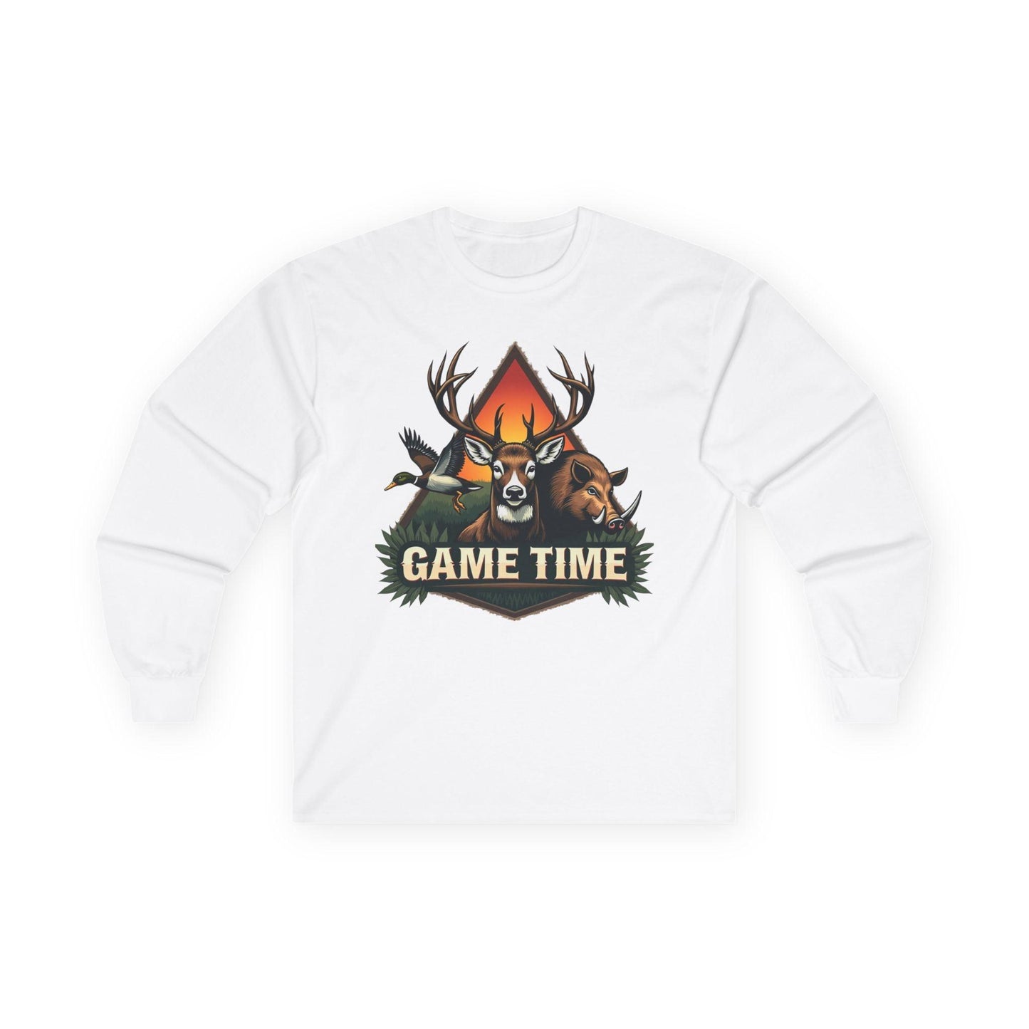 Long Sleeve Tee Game Time Trio Hunting Shirt for Outdoor Fun - Even Keel LLC