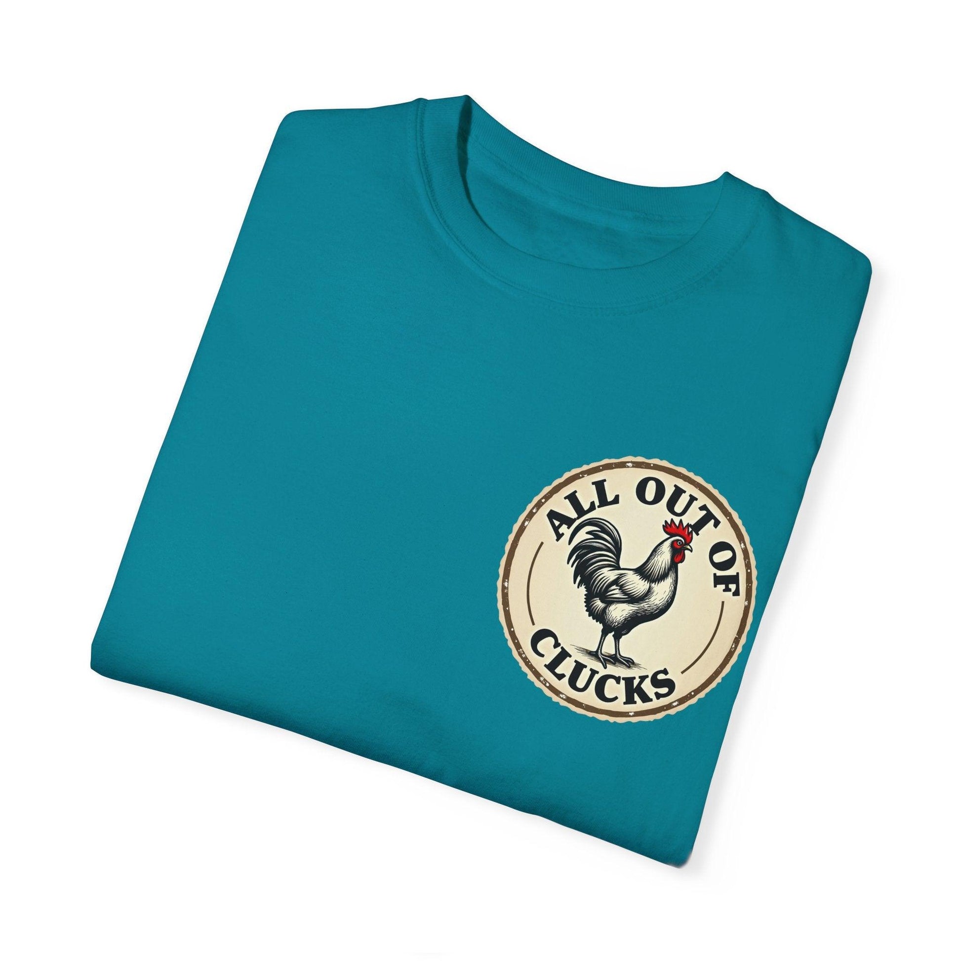 Funny All Out of Clucks Men's T-shirt for Casual Wear - Even Keel LLC