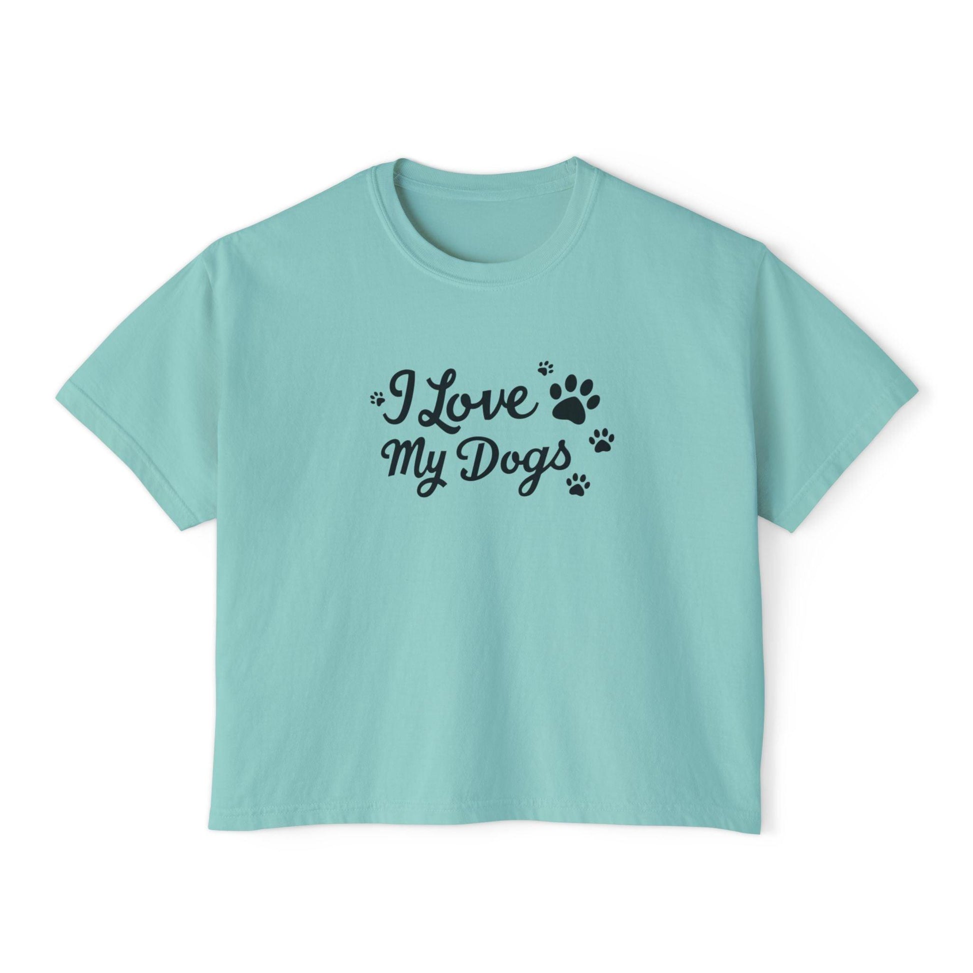 Dog Lover Women's Boxy Tee for Casual Everyday Wear - Even Keel LLC