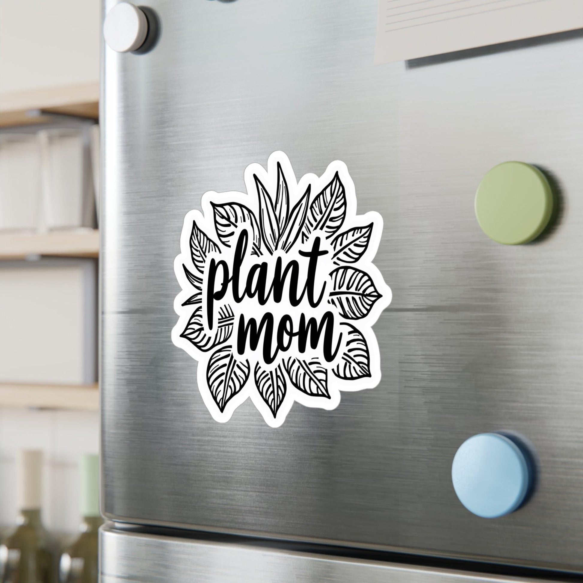 Plant Mom B&W Decal for Plant Lovers Home Decor Gift - Even Keel LLC