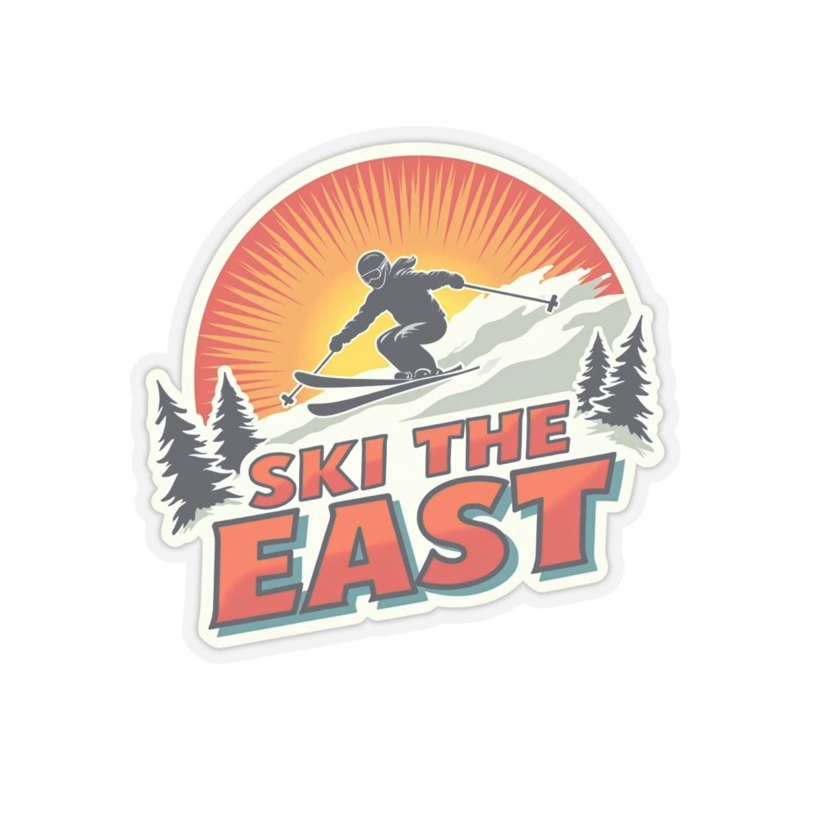 Ski The East Sticker - Custom Kiss-Cut Vinyl Design - Even Keel LLC