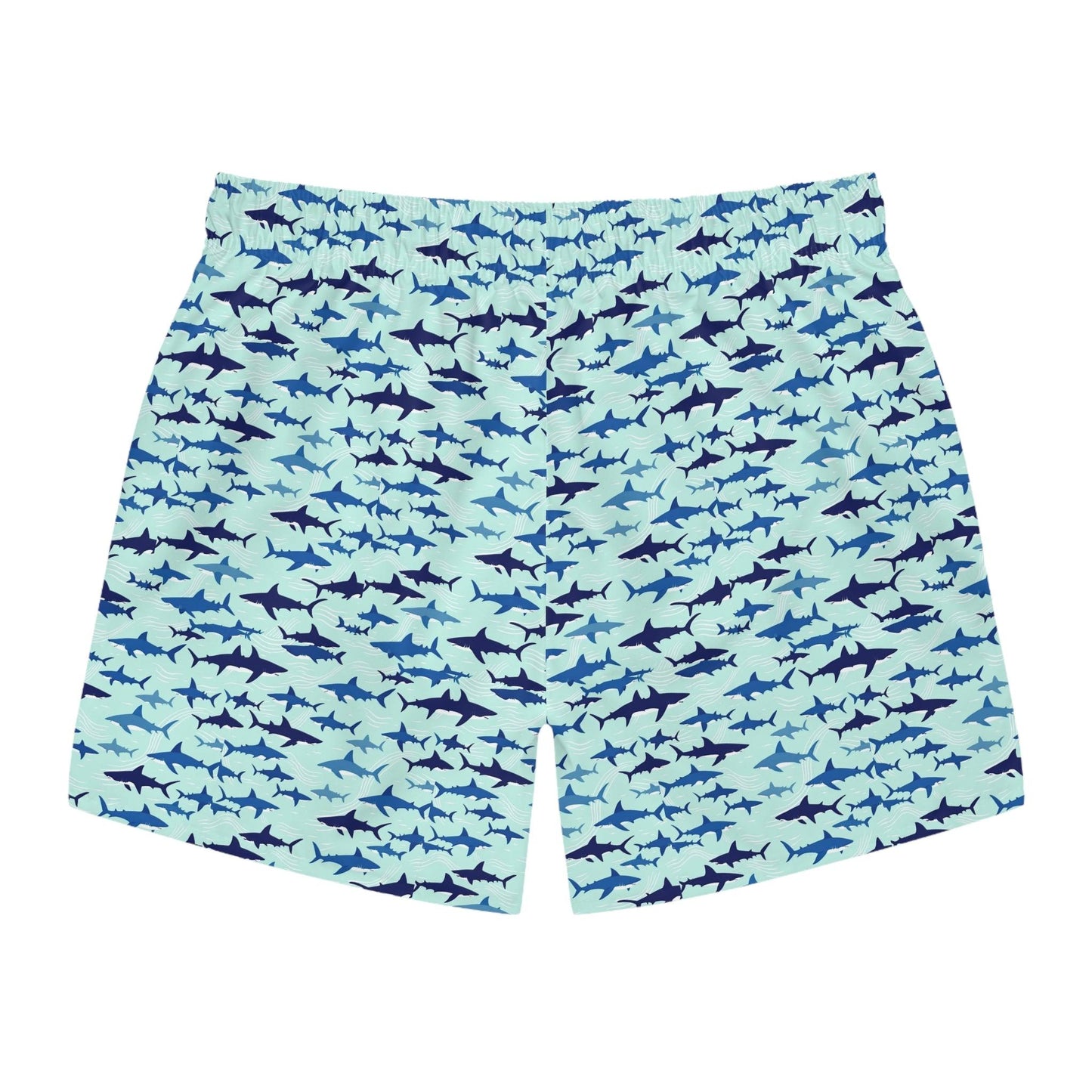 Shark Pattern Swim Trunks for Beach Days and Summer Fun - Even Keel LLC