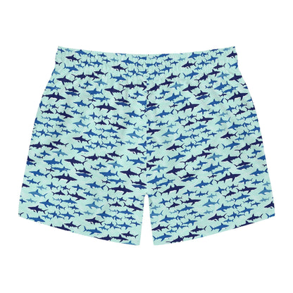 Shark Pattern Swim Trunks for Beach Days and Summer Fun - Even Keel LLC