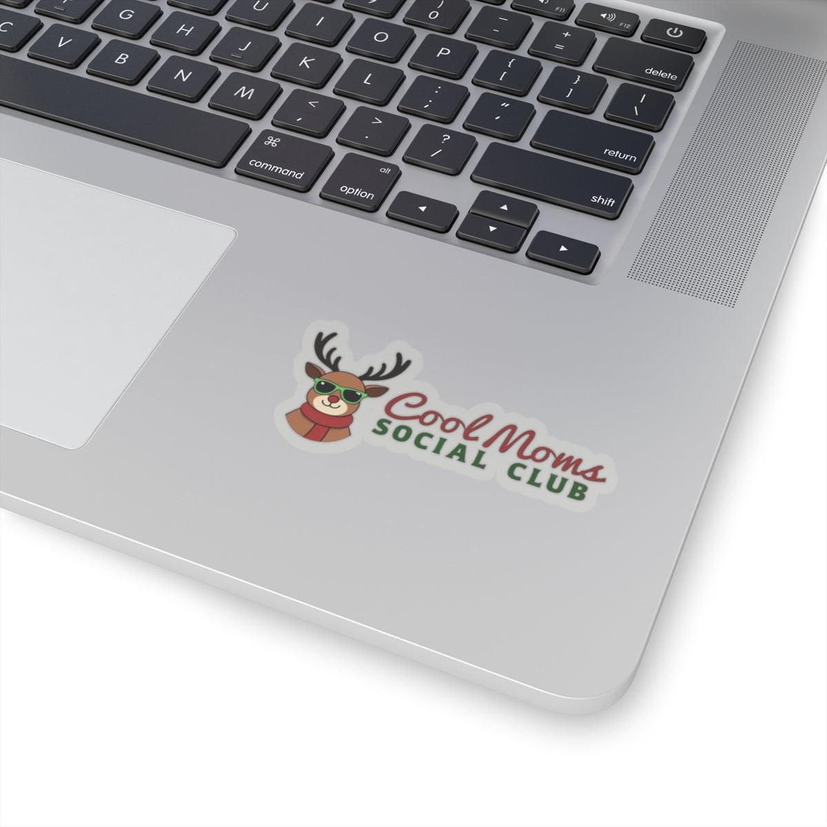 Cool Moms Reindeer Version Sticker for Holiday Decor - Even Keel LLC