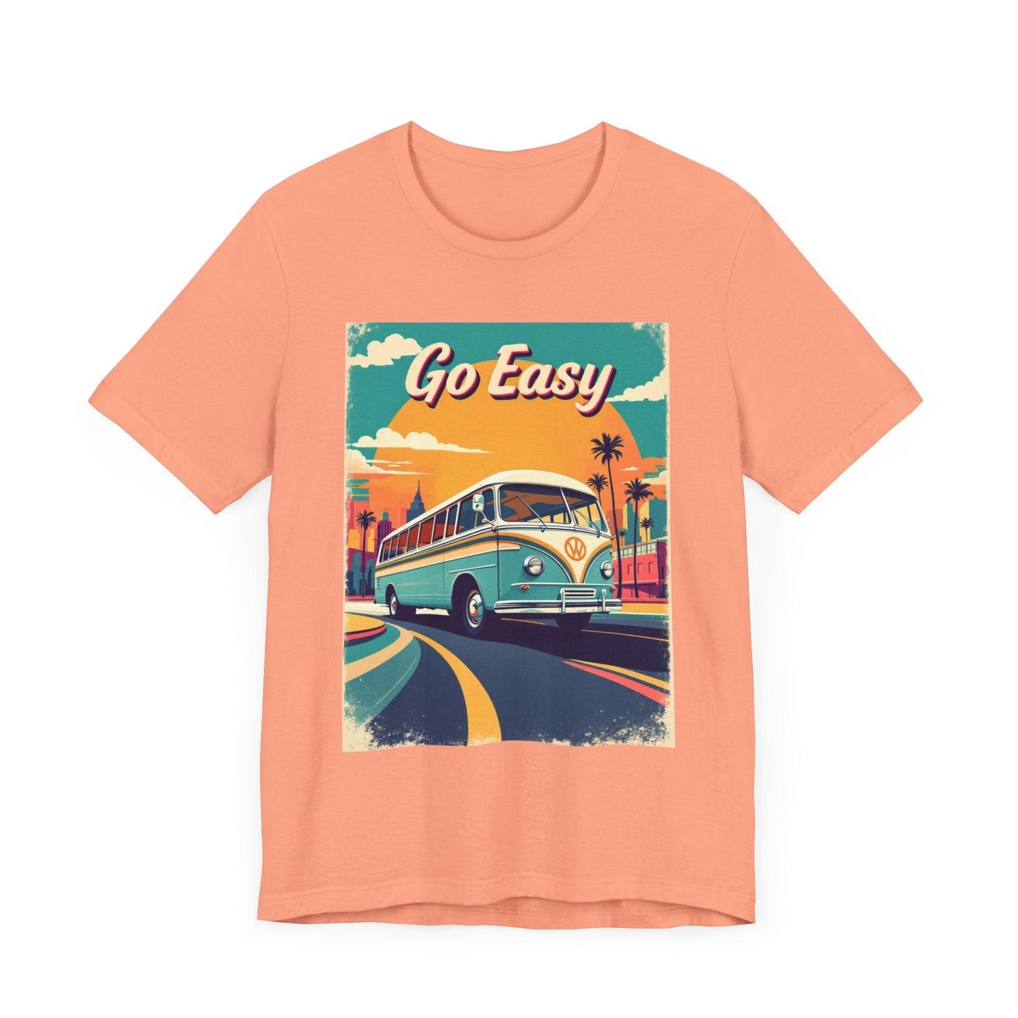 Retro 'Go Easy' Unisex Jersey Tee - Vintage Summer Shirt - Even Keel LLC