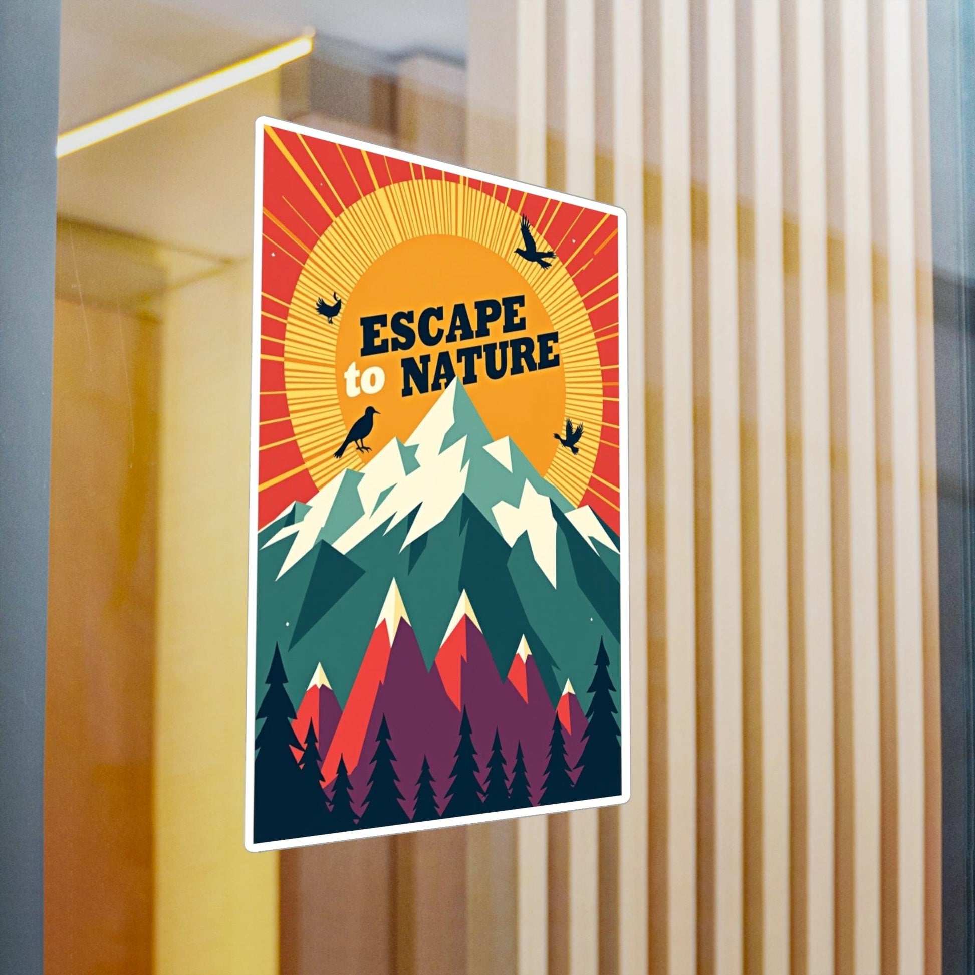 Nature Escape Decal for Outdoor Lovers and Nature Fans - Even Keel LLC