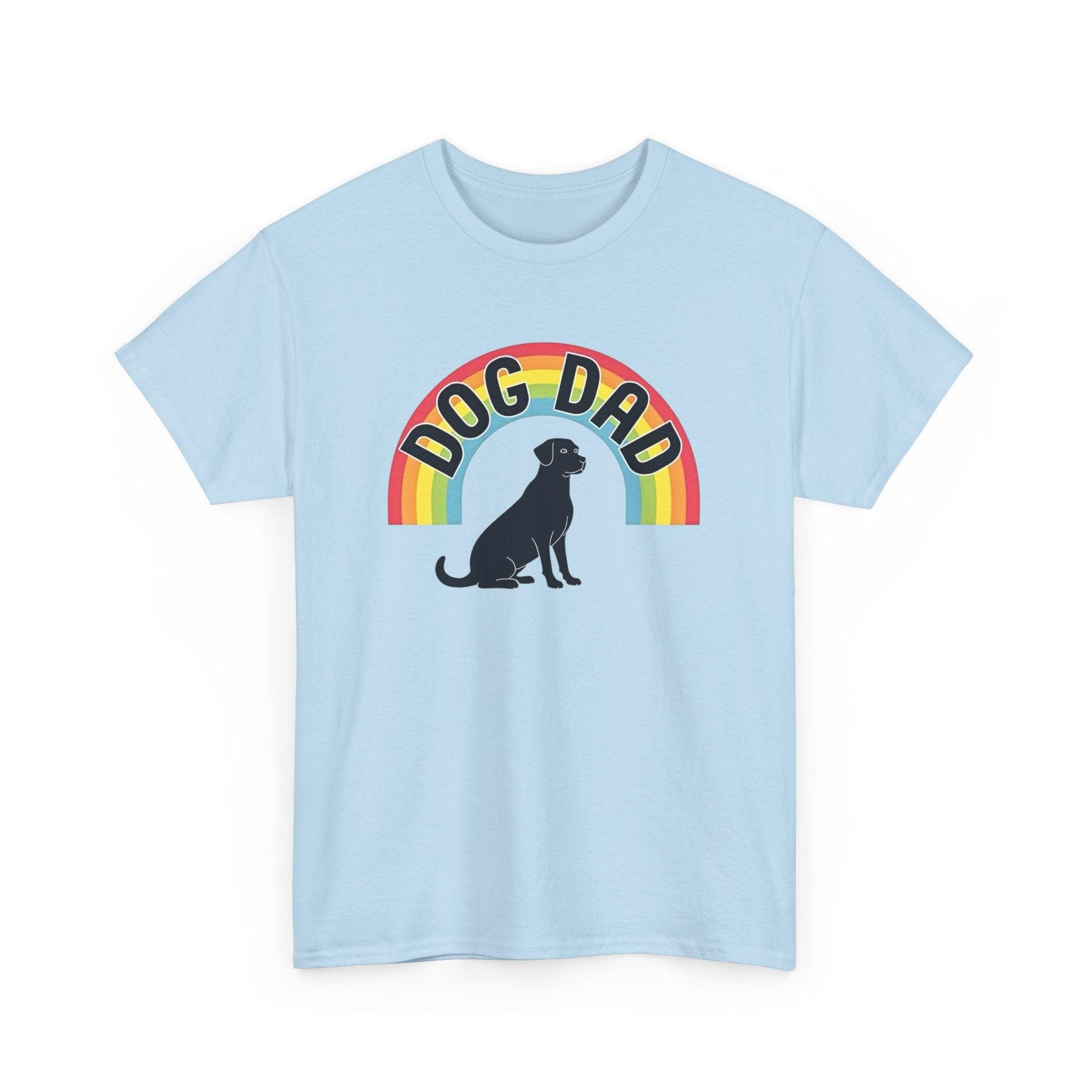 Rainbow Dog Dad Tee for Fun Loving Pet Parents - Even Keel LLC