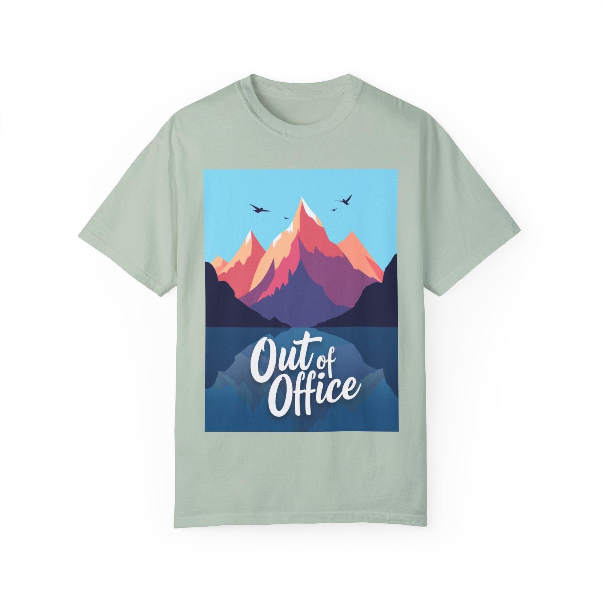 Hiking Or Skiing Mountains Out Of Office Unisex T-shirt - Even Keel LLC