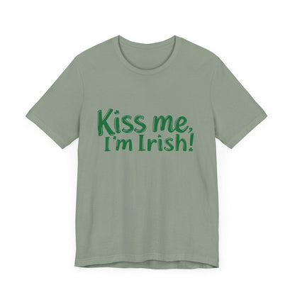 T-Shirt Kiss Me I'm Irish Unisex Tee for St Patrick's Day - Even Keel LLC