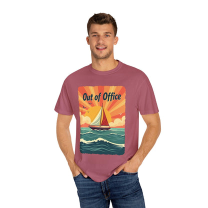 Ocean Sailing Out of Office Unisex Tee for Beach Lovers - Even Keel LLC