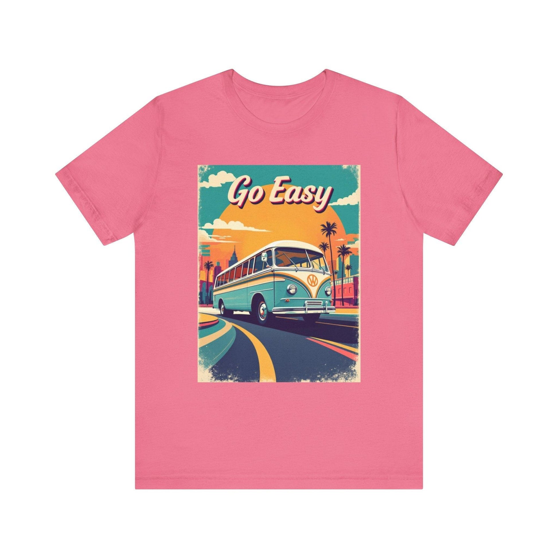 Retro 'Go Easy' Unisex Jersey Tee - Vintage Summer Shirt - Even Keel LLC