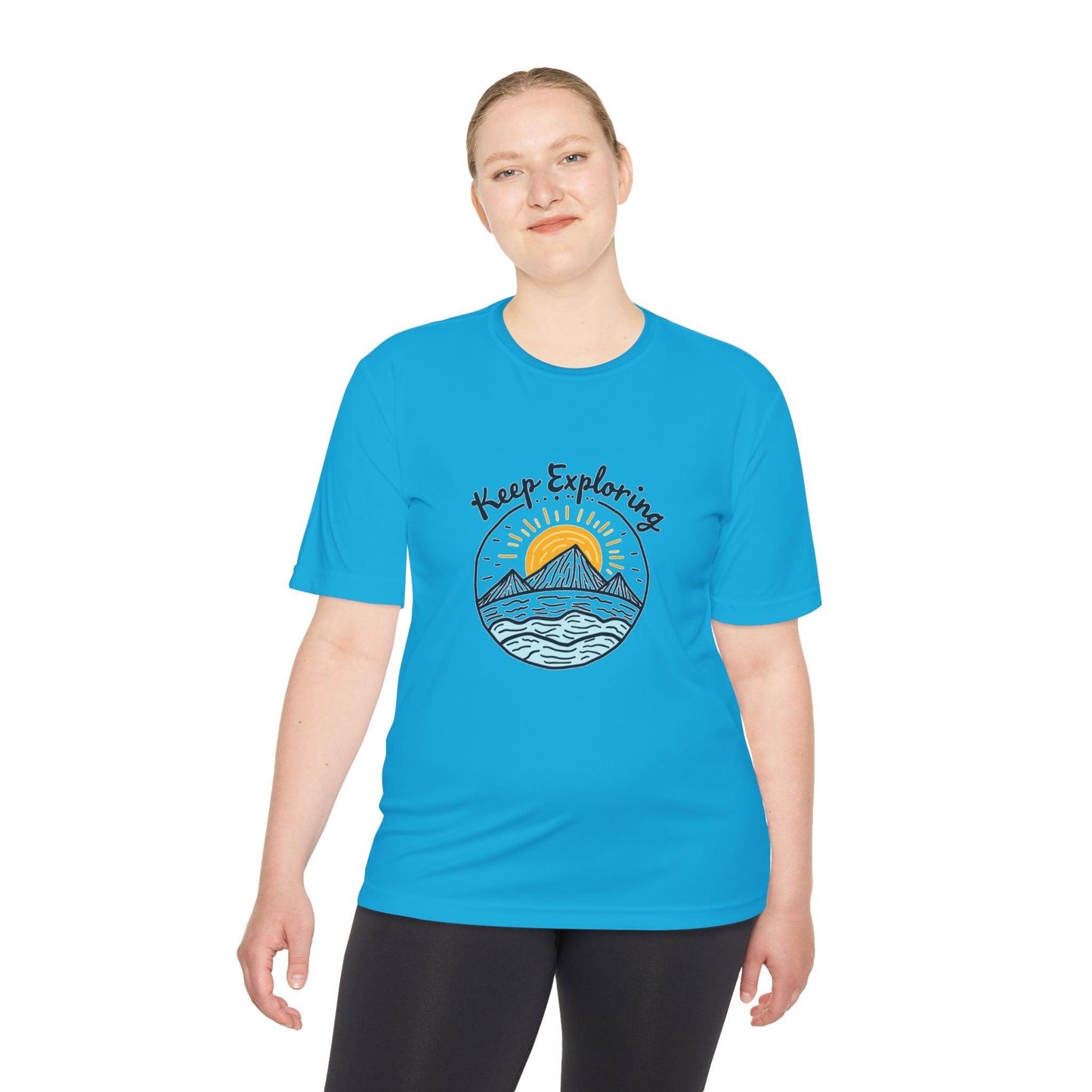 Quick Dry Unisex Tee - Keep Exploring Moisture Wicking - Even Keel LLC