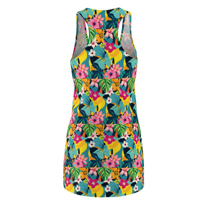 Tropical Floral Racerback Dress for Summer Adventures