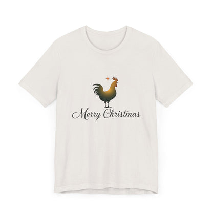 Christmas Chicken Short Sleeve Tee for Festive Fun Fashion - Even Keel LLC