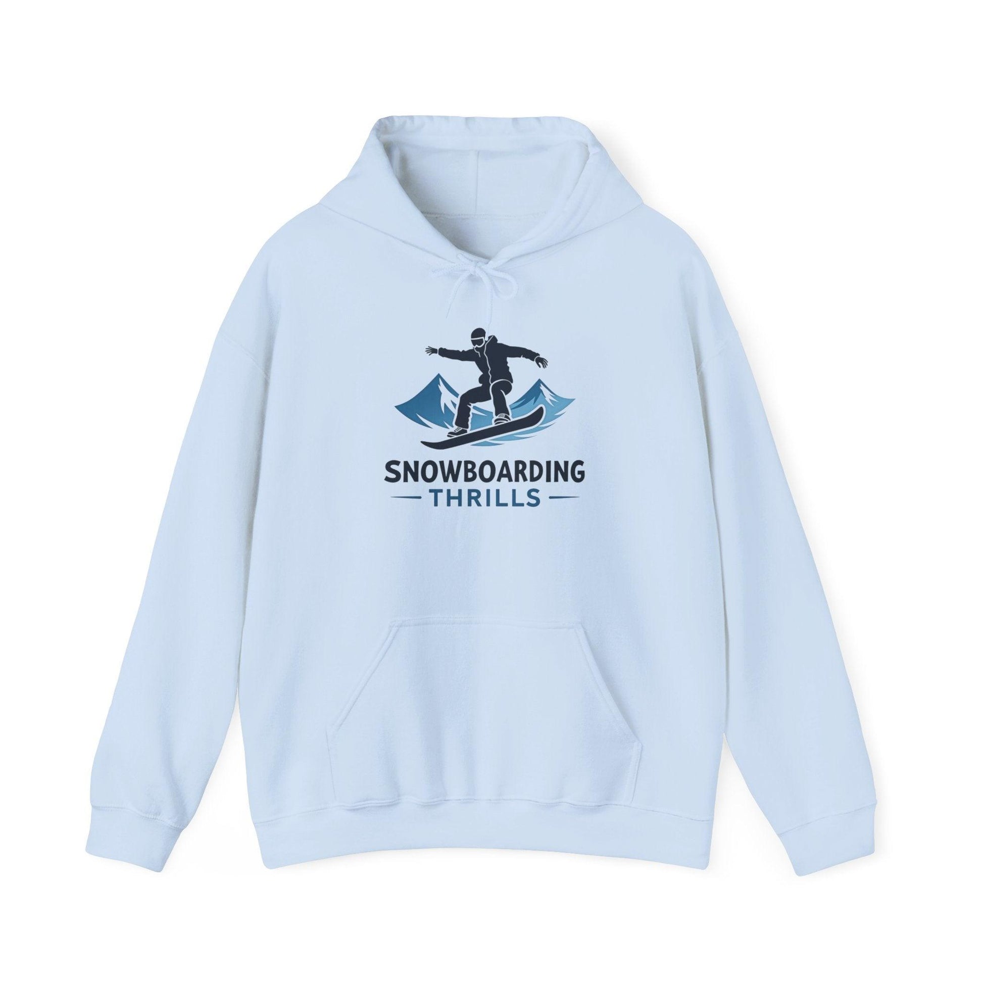 Snowboarding Thrills Hoodie for Winter Sports Lovers - Even Keel LLC