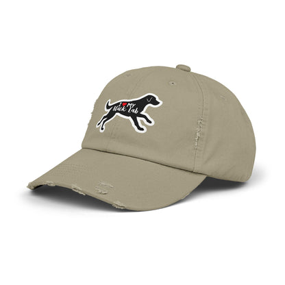 Black Lab Hat Unisex Distressed Cap for Dog Lovers Gift - Even Keel LLC