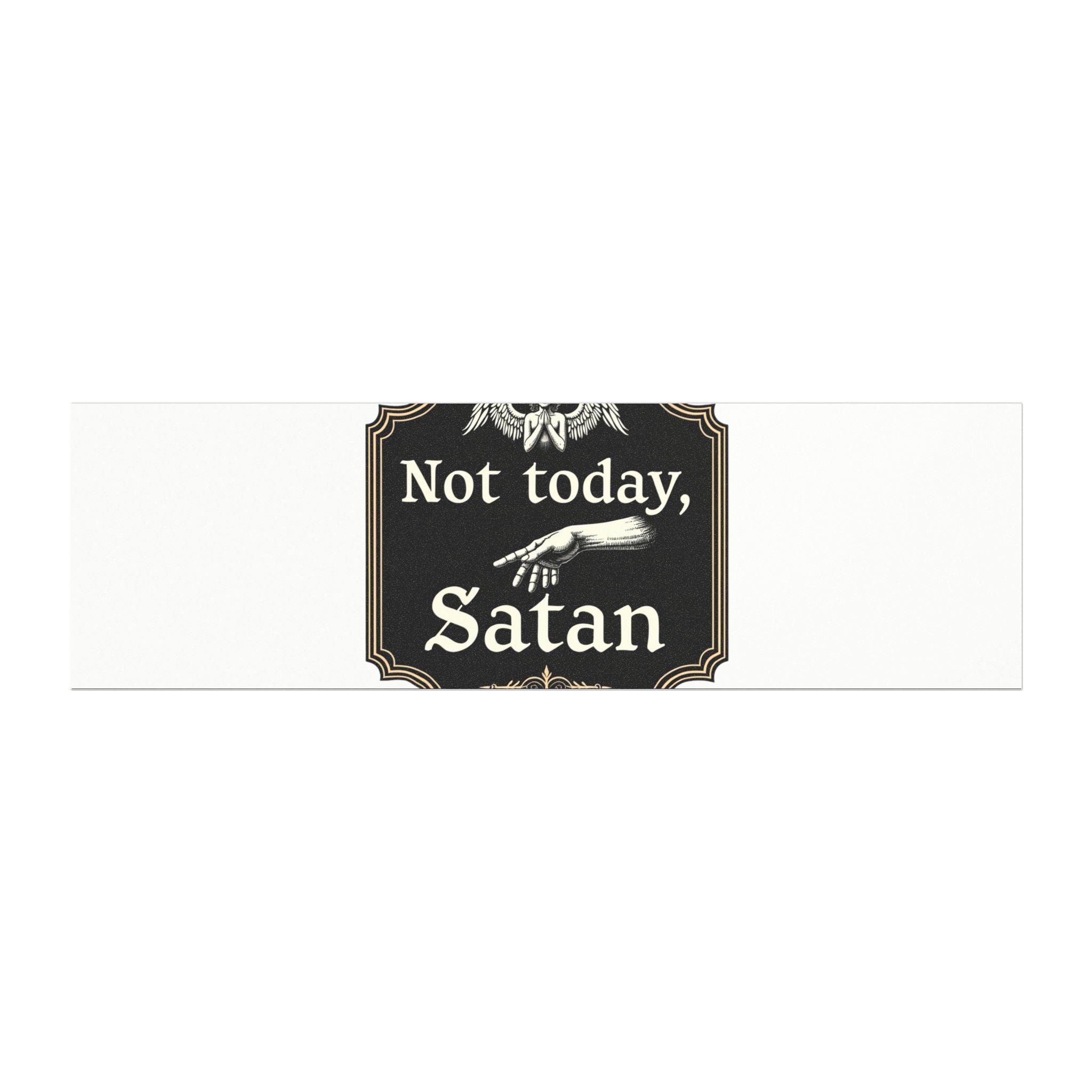 Not Today Satan Car Magnets for Personal Style and Fun - Even Keel LLC