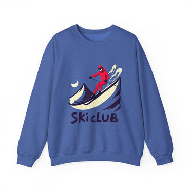 Heavy Blend Ski Club Sweatshirt for Winter Warmth Style - Even Keel LLC