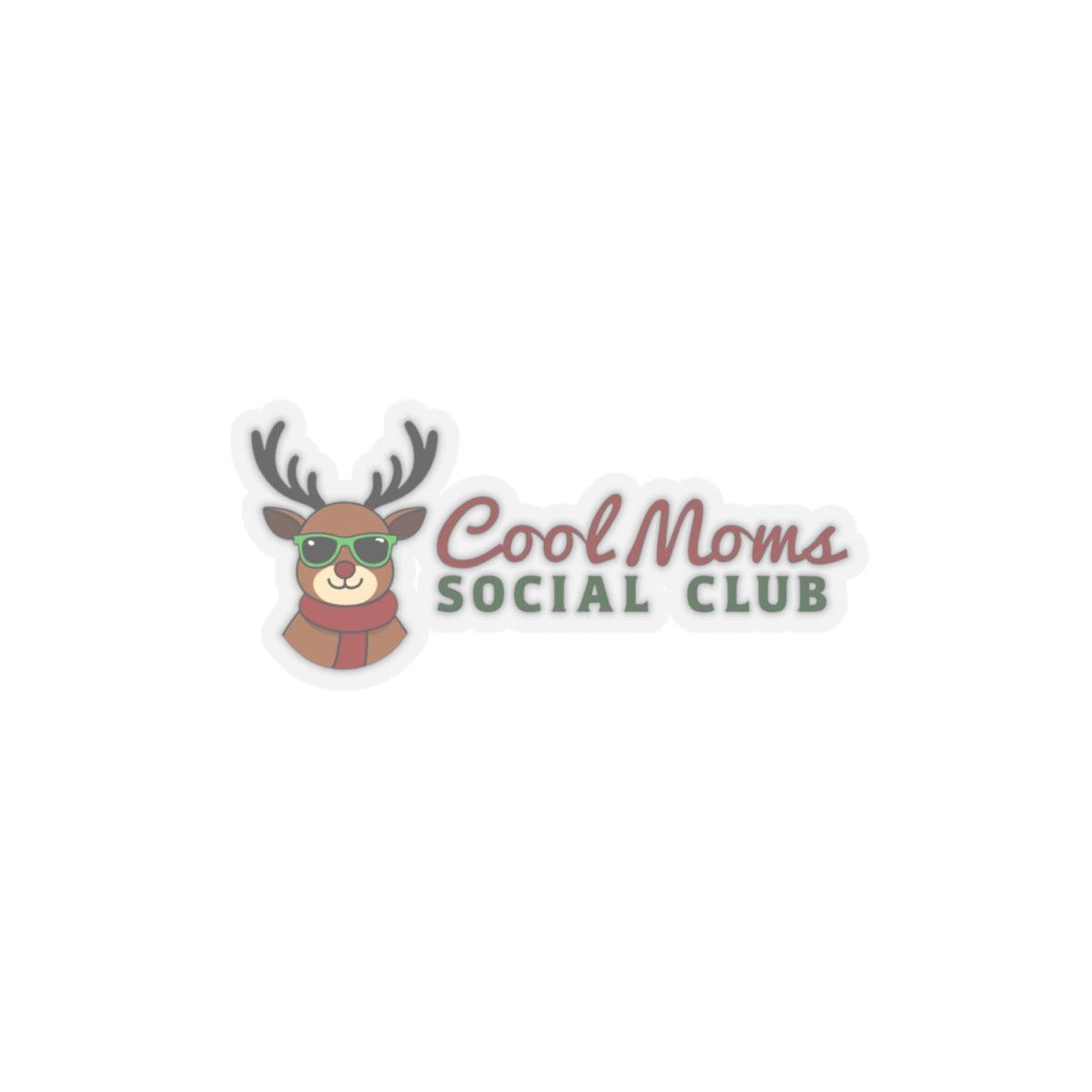 Cool Moms Reindeer Version Sticker for Holiday Decor - Even Keel LLC