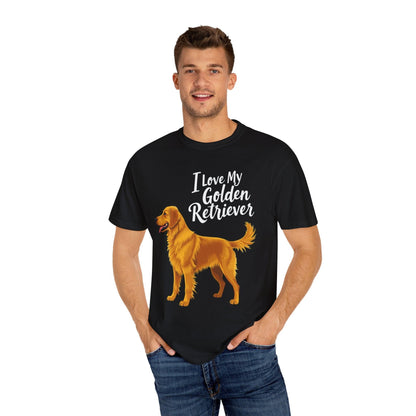 Golden Retriever Love T-shirt for Dog Lovers Unisex Tee - Even Keel LLC