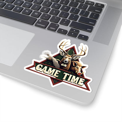 Game Time Hunting Sticker – Custom Kiss-Cut Vinyl Decal - Even Keel LLC