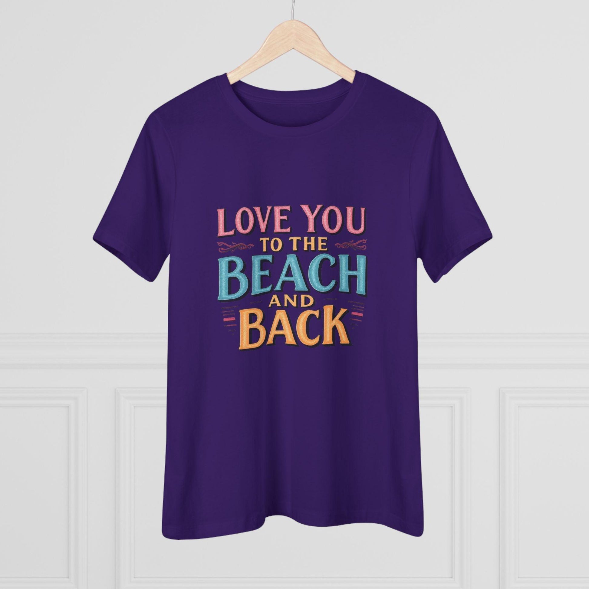 Women's Beach Lovers Cotton Tee - Love You to the Beach - Even Keel LLC