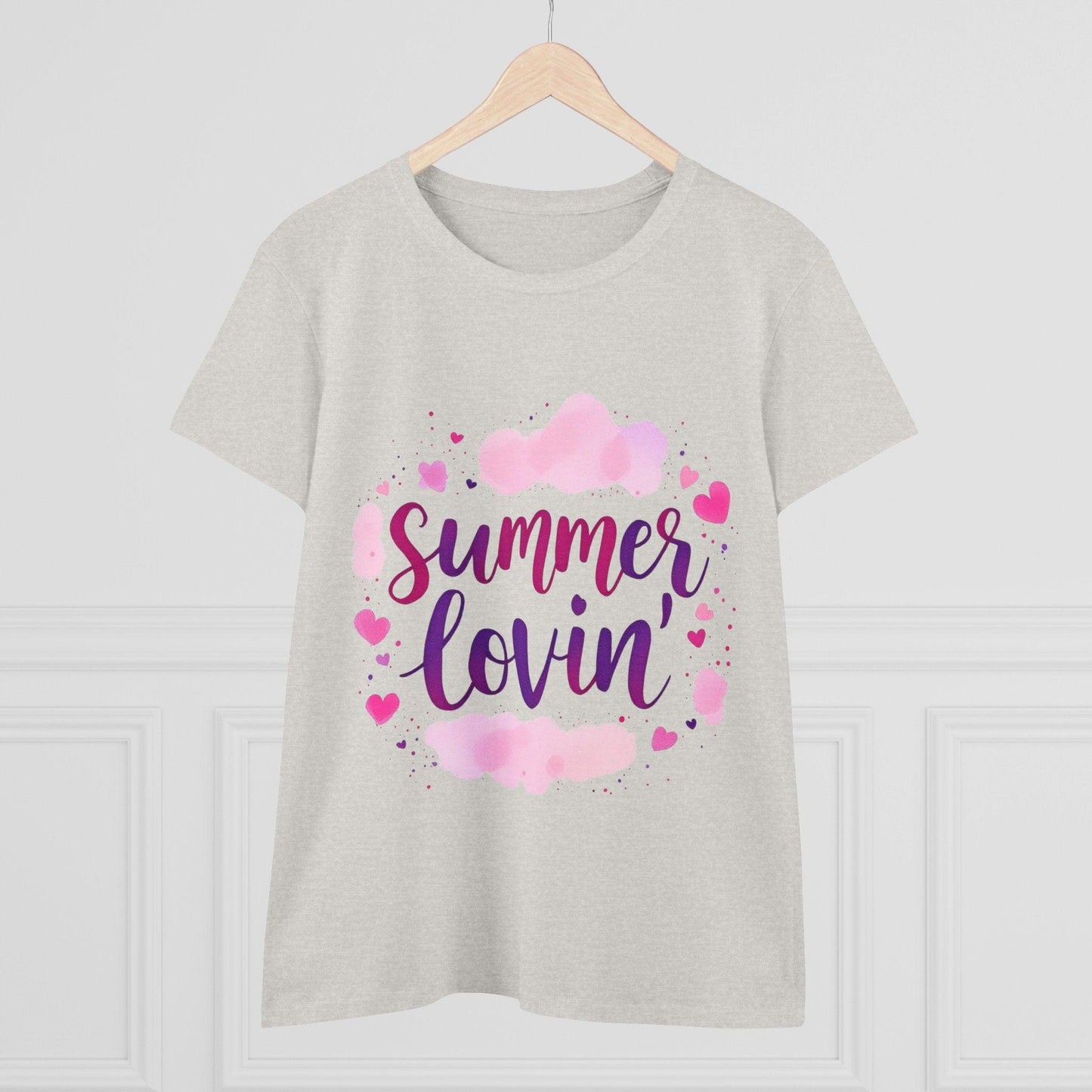 Women's Summer Lovin' Cotton Tee Cute Casual Shirt for Women - Even Keel LLC