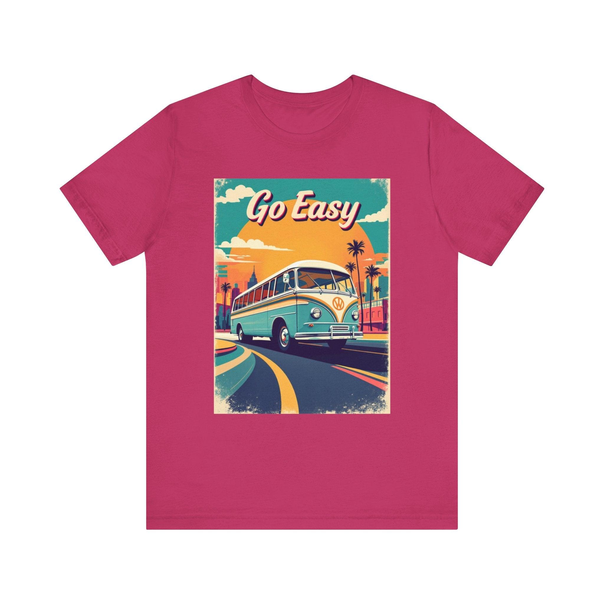 Retro 'Go Easy' Unisex Jersey Tee - Vintage Summer Shirt - Even Keel LLC