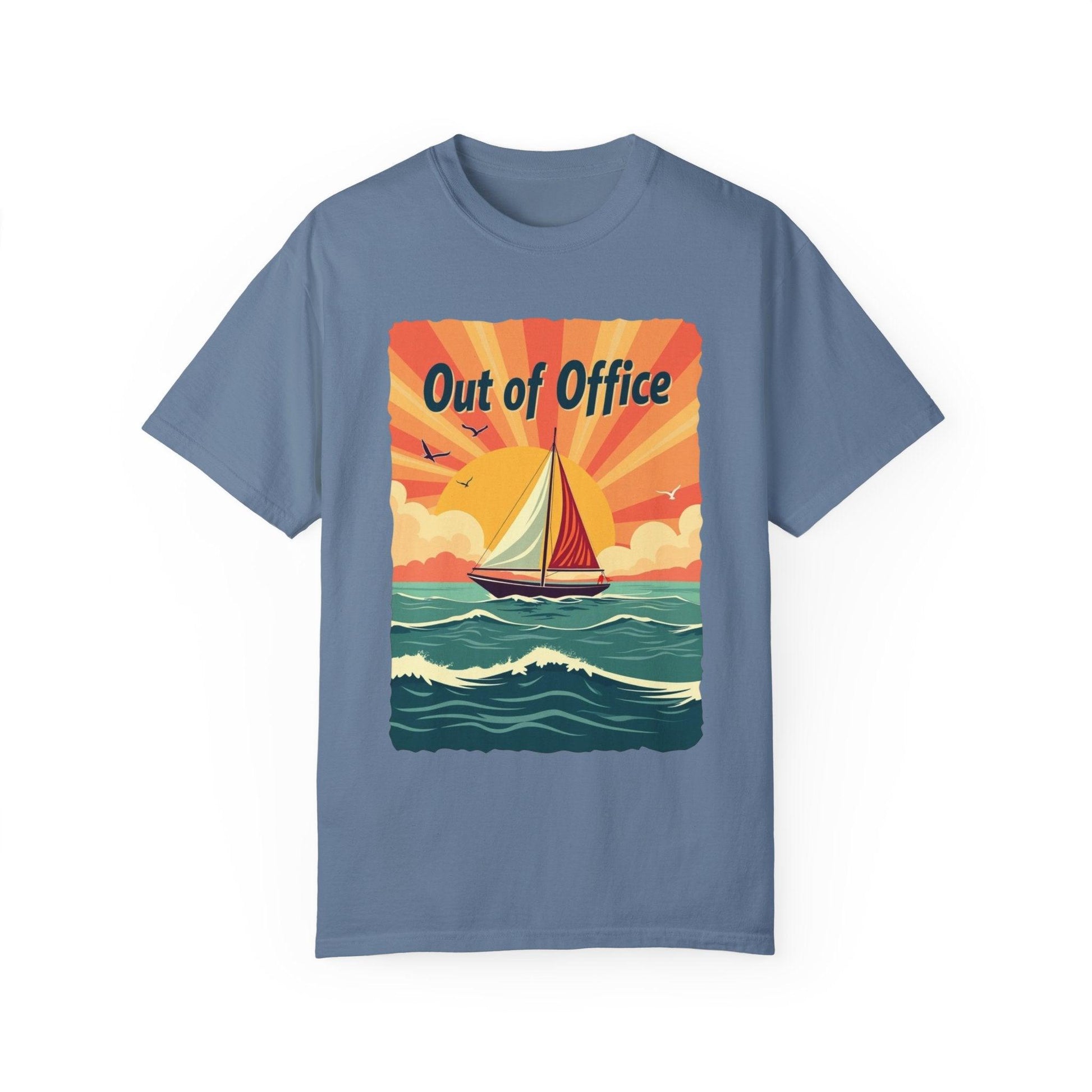 Ocean Sailing Out of Office Unisex Tee for Beach Lovers - Even Keel LLC